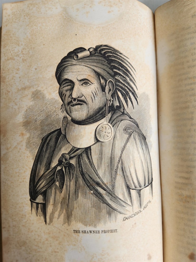 1859 HISTORY of INDIANA by JOHN DILLON illustrated ANTIQUE w/ MAPS - 4