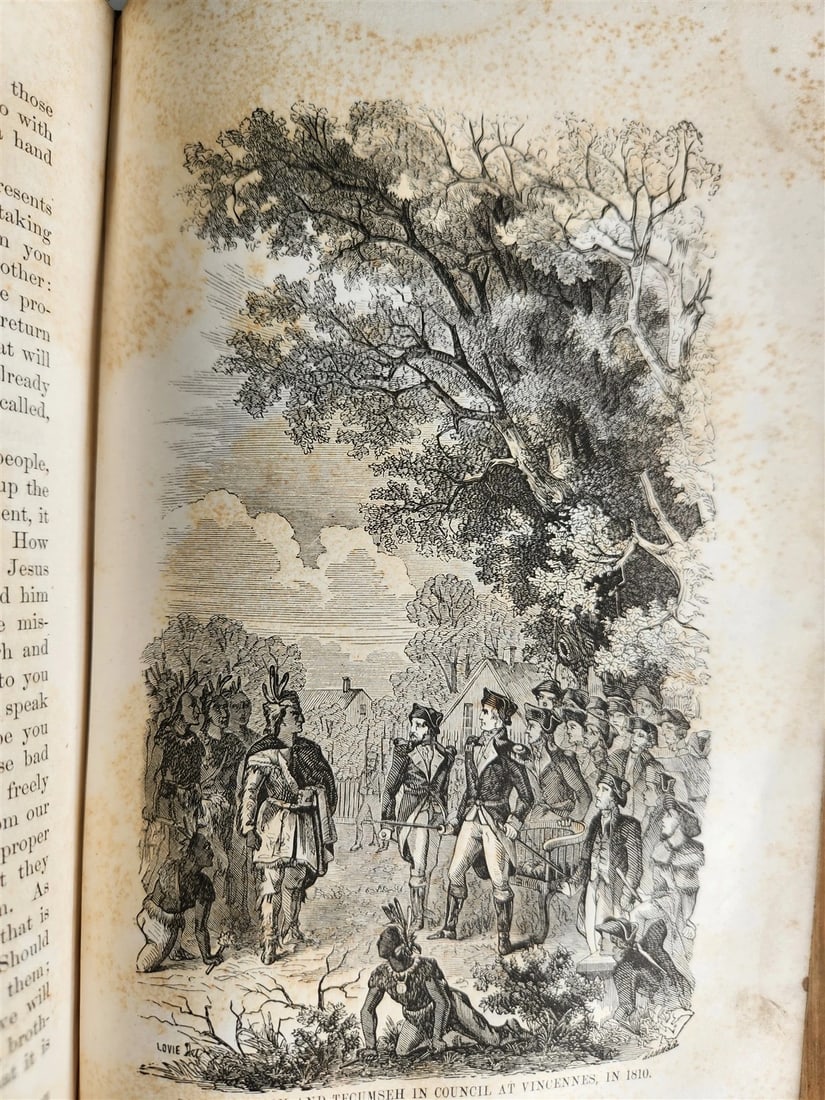 1859 HISTORY of INDIANA by JOHN DILLON illustrated ANTIQUE w/ MAPS - 6