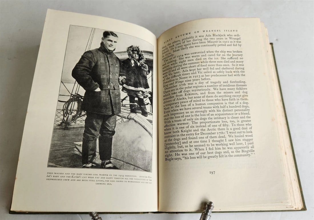 1926 THE ADVENTURE of WRANGEL ISLAND illustrated ANTIQUE - 12