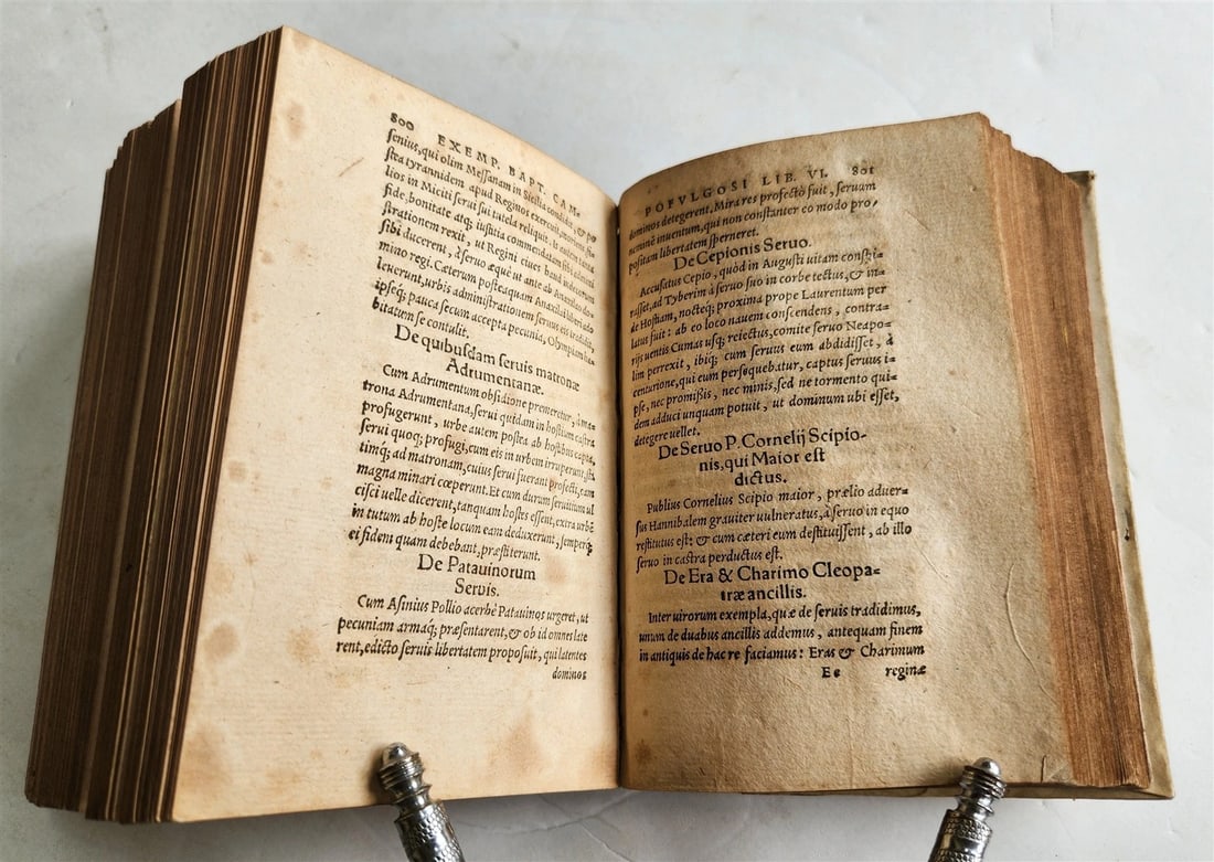 1567 Renaissance collection of historical anecdotes by Battista Fregoso ANTIQUE - 8