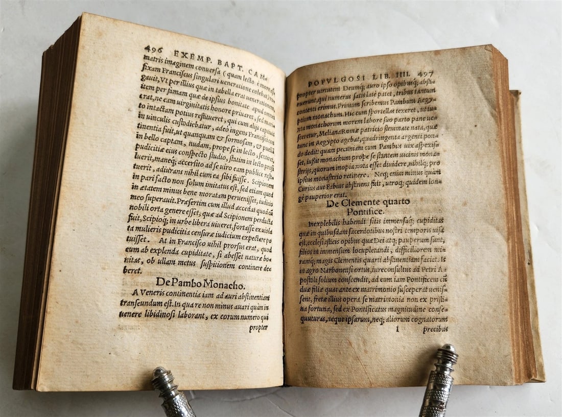 1567 Renaissance collection of historical anecdotes by Battista Fregoso ANTIQUE - 9