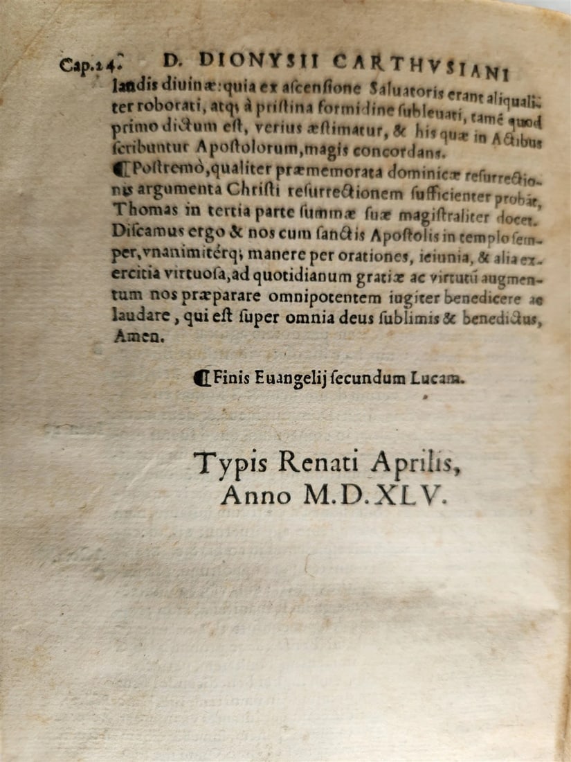 1545 BIBLE COMMENTARIES by Dionysius the Carthusian ANTIQUE vellum 16th CENTURY - 4