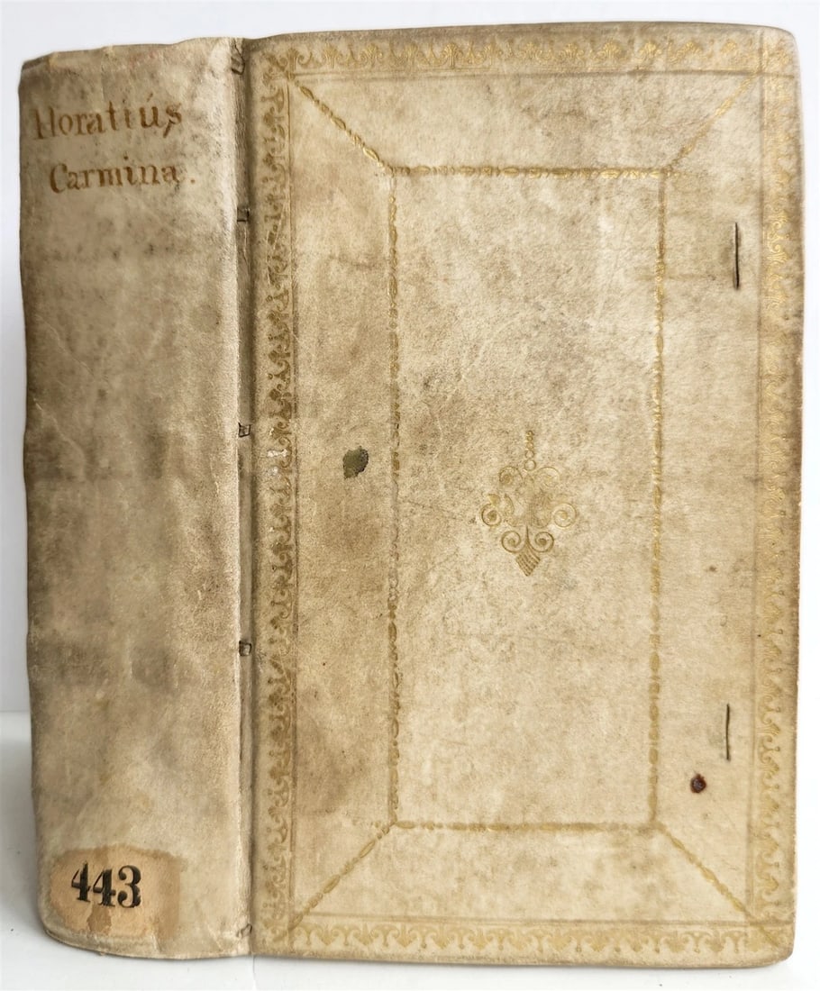 1696 HORACE POETRY w/ COMMENTARIES ANTIQUE VELLUM BINDING 17th CENTURY: Title: 1696 HORACE POETRY w/ COMMENTARIES ANTIQUE VELLUM BINDING 17th CENTURY Description: Horatius Flaccus, Q. Opera. Quibus notas addidit E.Zurck Haarlem, Braau (1696). 2 parts in one volume 20 leav