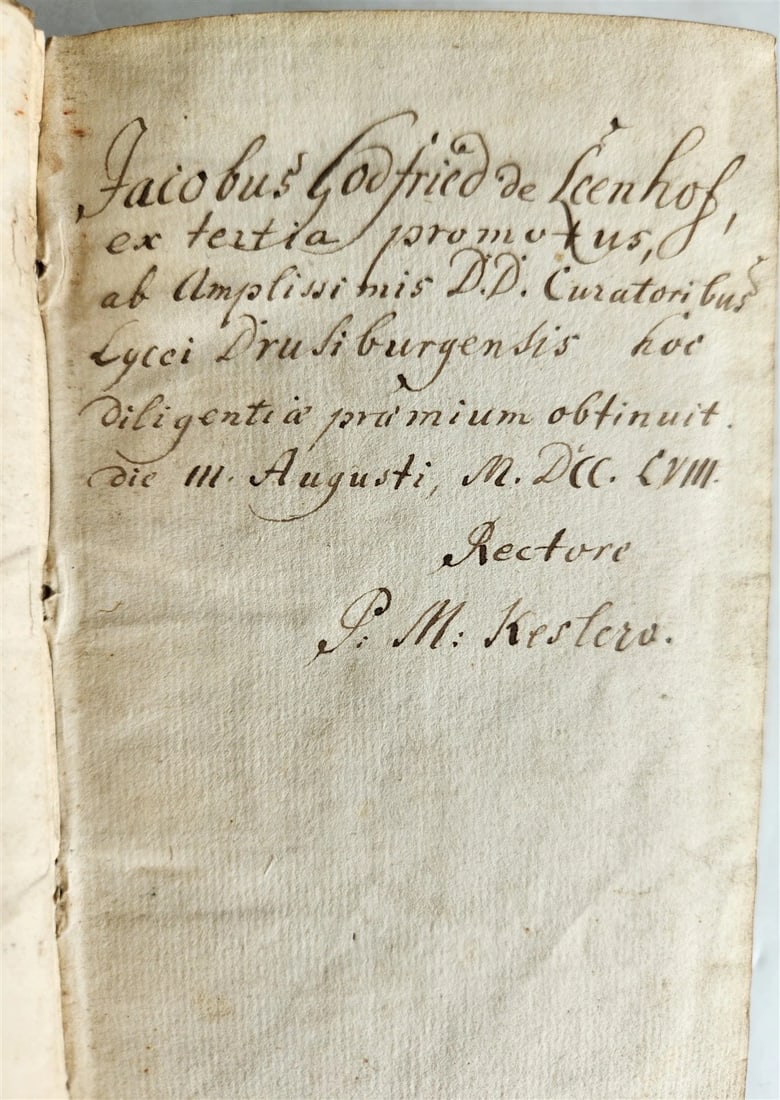 1696 HORACE POETRY w/ COMMENTARIES ANTIQUE VELLUM BINDING 17th CENTURY - 5