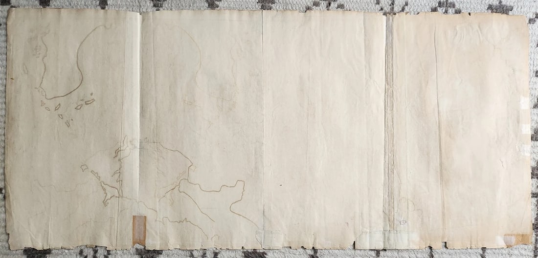 1772 ASIA MAP large 22 x 48" antique RUSSIA SIBERIA rare - 12