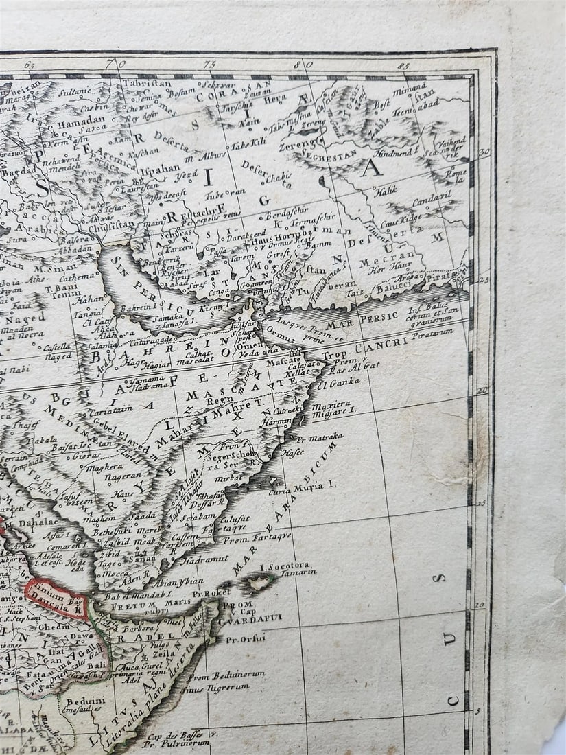 1737 AFRICA MAP antique 20 by 23" - 9