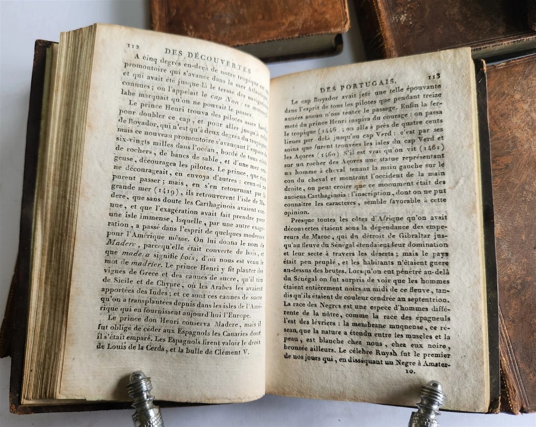 1805 VOLTAIRE 8 VOLUMES Essai sur les moeurs et l'esprit des nations ANTIQUE - 5