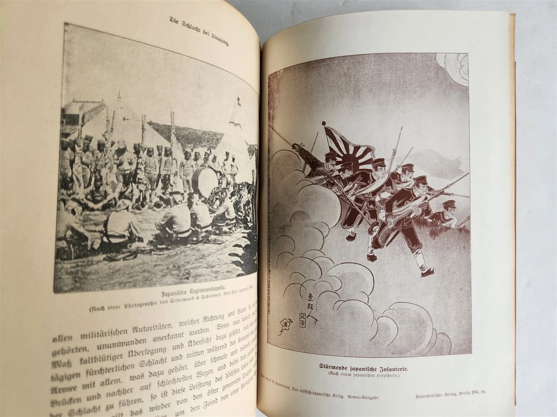 1913 RUSSIAN JAPANESE WAR by Count Reventlow ILLUSTRATED in German ANTIQUE - 10