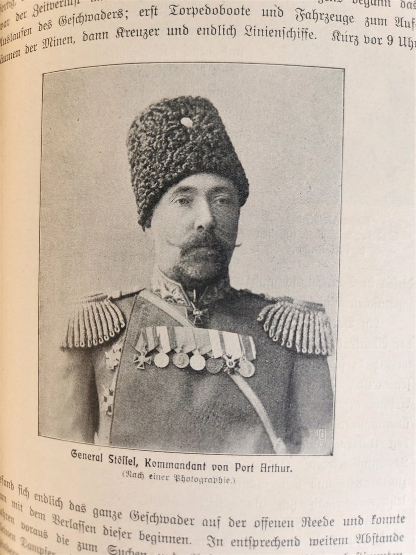 1913 RUSSIAN JAPANESE WAR by Count Reventlow ILLUSTRATED in German ANTIQUE - 16