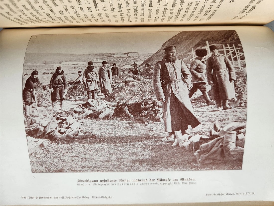 1913 RUSSIAN JAPANESE WAR by Count Reventlow ILLUSTRATED in German ANTIQUE - 3