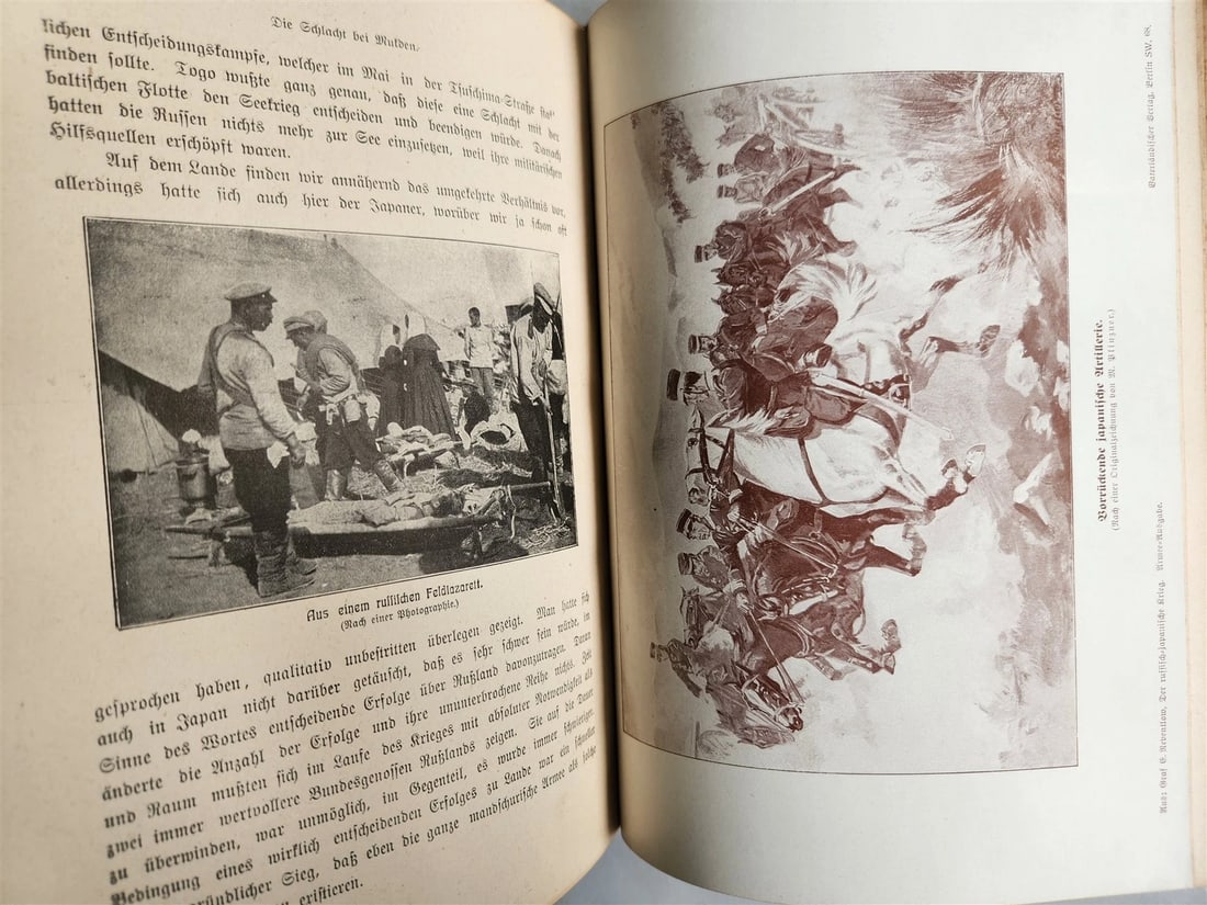 1913 RUSSIAN JAPANESE WAR by Count Reventlow ILLUSTRATED in German ANTIQUE - 4
