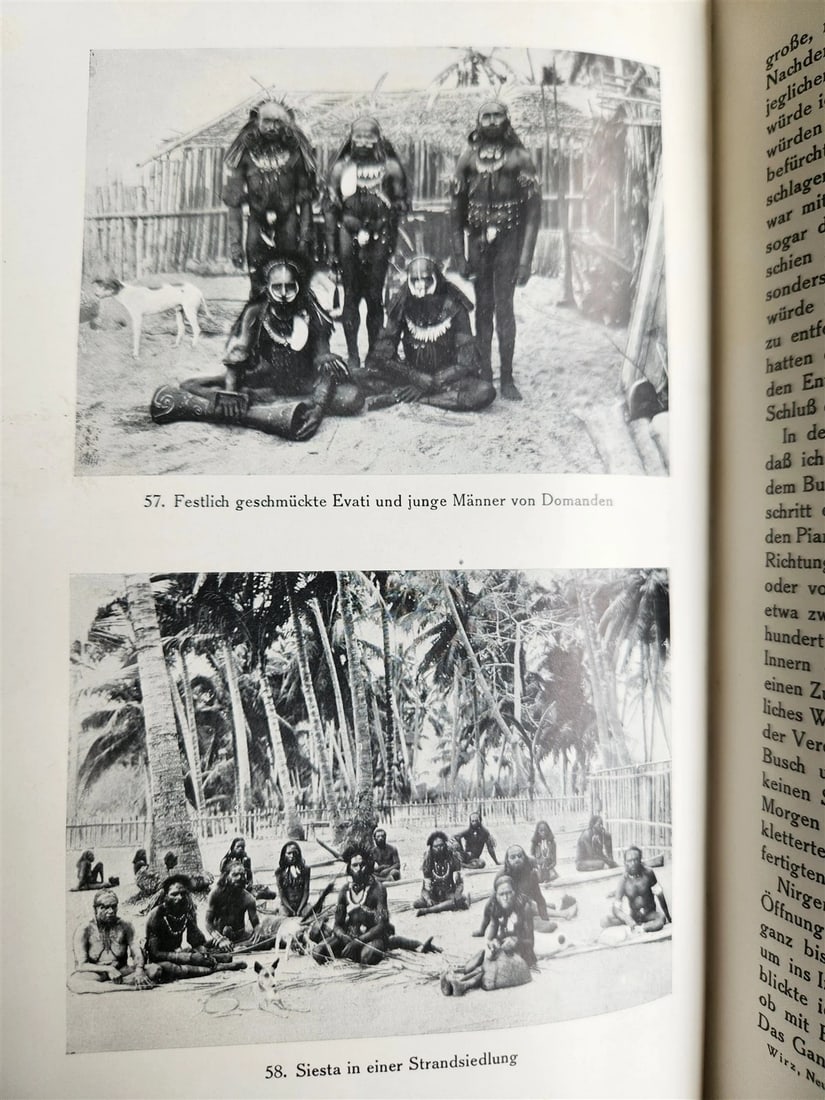 1928 DEMONS & SAVAGES in NEW GUINEA in GERMAN ILLUSTRATED ANTIQUE - 10