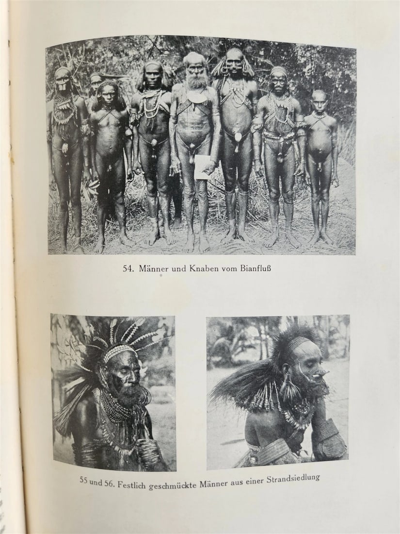 1928 DEMONS & SAVAGES in NEW GUINEA in GERMAN ILLUSTRATED ANTIQUE - 11