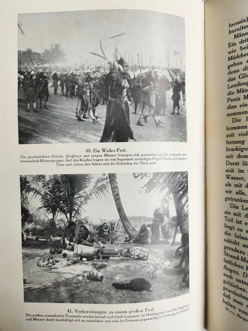 1928 DEMONS & SAVAGES in NEW GUINEA in GERMAN ILLUSTRATED ANTIQUE - 13