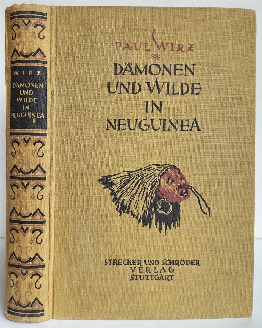 1928 DEMONS & SAVAGES in NEW GUINEA in GERMAN ILLUSTRATED ANTIQUE (1 of 20)