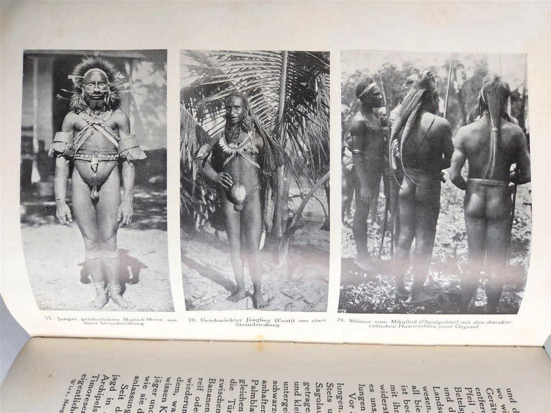 1928 DEMONS & SAVAGES in NEW GUINEA in GERMAN ILLUSTRATED ANTIQUE - 6