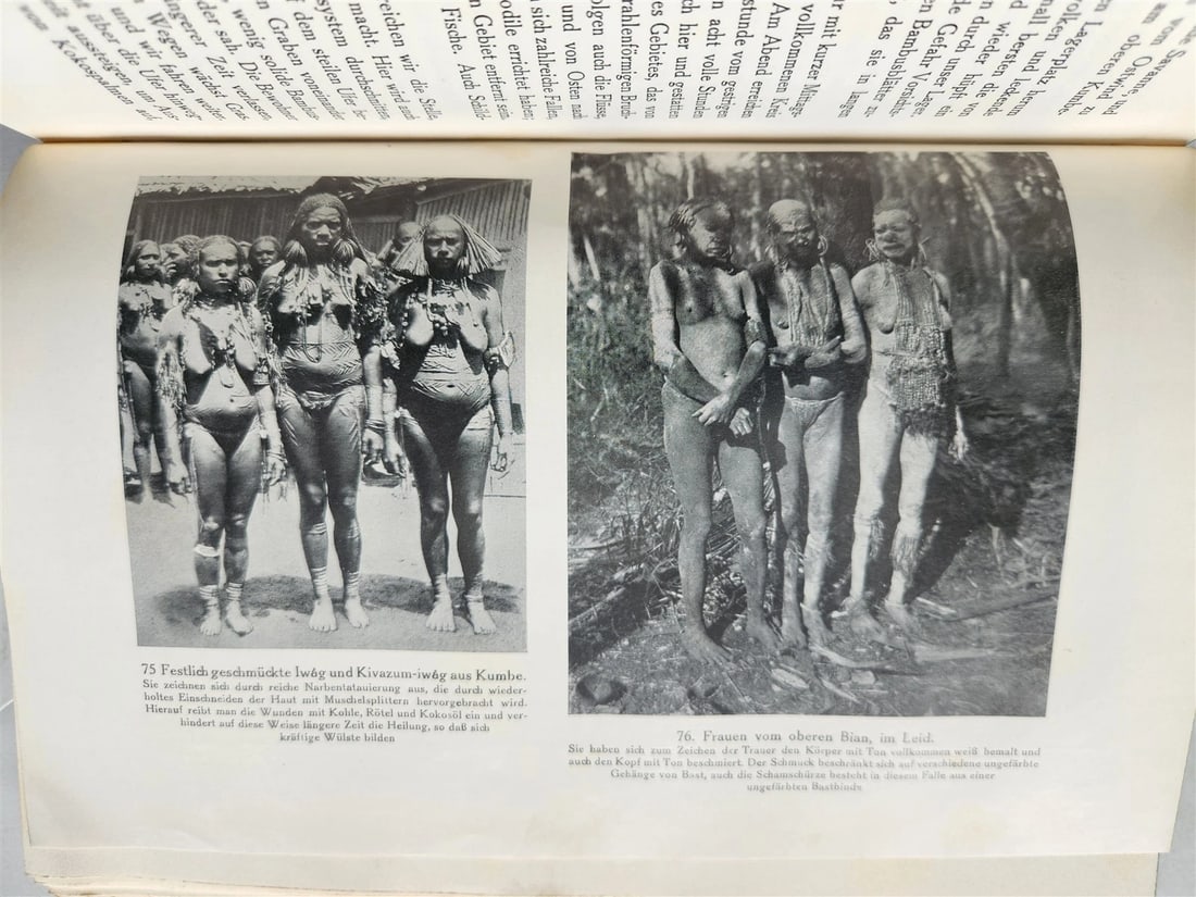 1928 DEMONS & SAVAGES in NEW GUINEA in GERMAN ILLUSTRATED ANTIQUE - 7