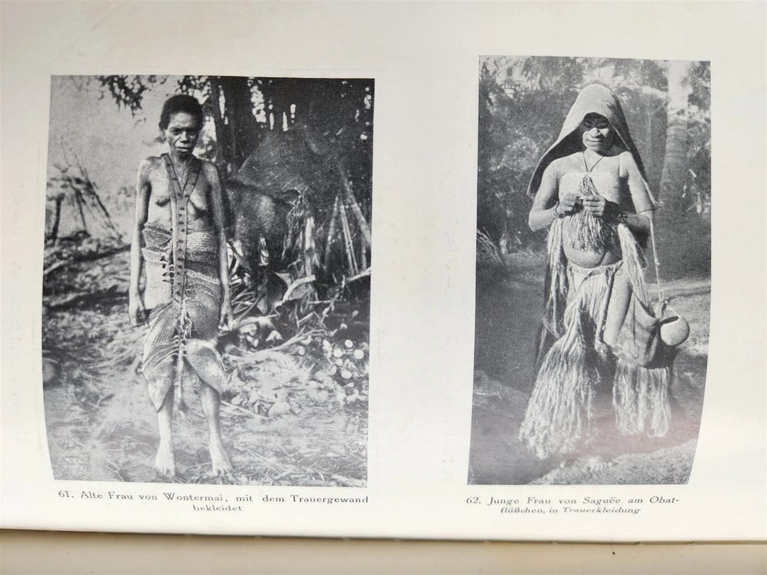 1928 DEMONS & SAVAGES in NEW GUINEA in GERMAN ILLUSTRATED ANTIQUE - 9