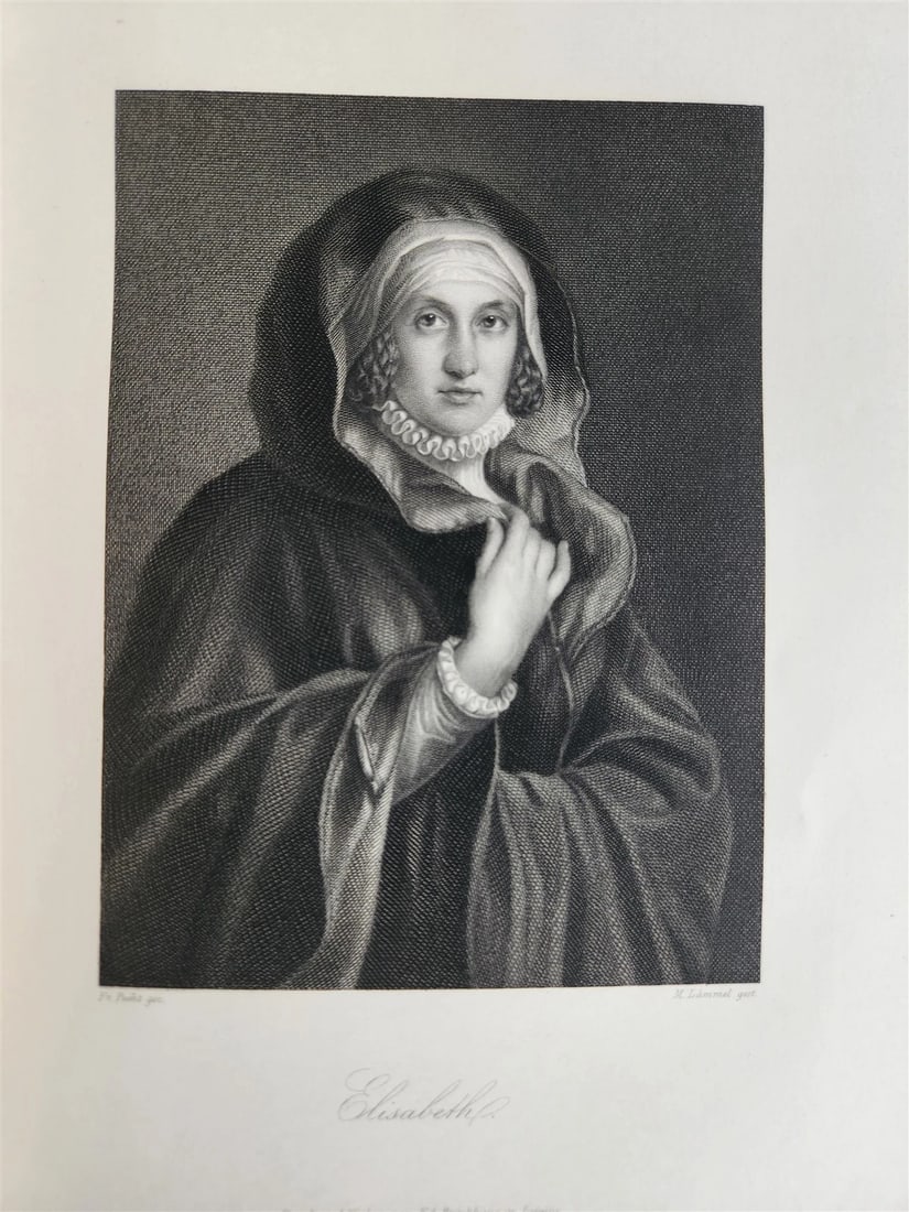 1864 GOETHE GALLERY ILLUSTRATED with 50 steel engravings ANTIQUE - 11