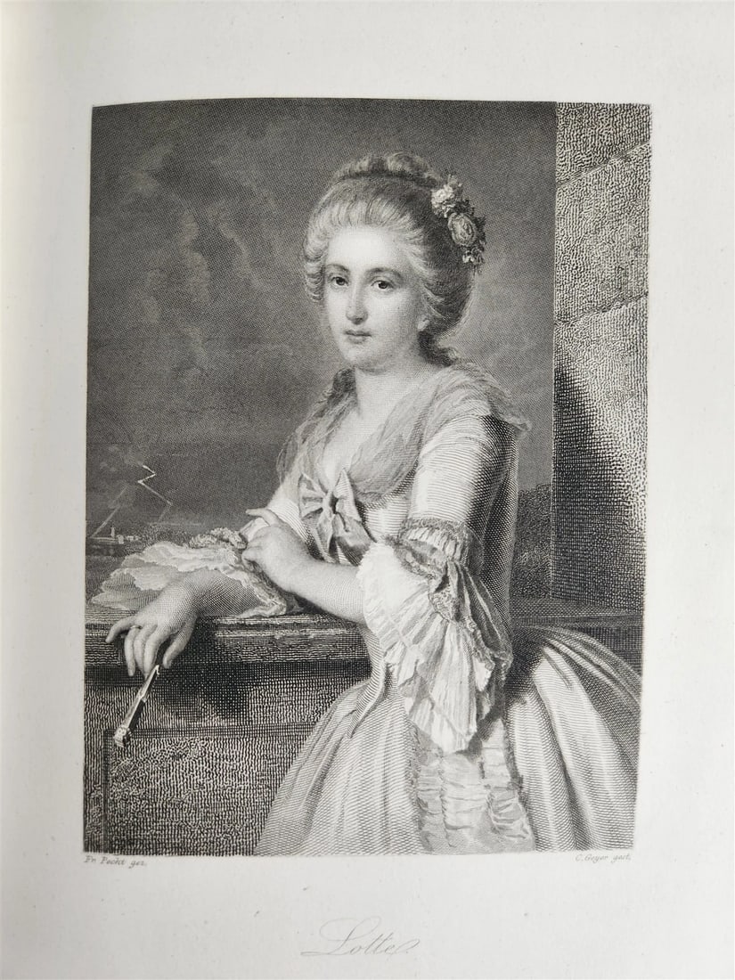 1864 GOETHE GALLERY ILLUSTRATED with 50 steel engravings ANTIQUE - 16