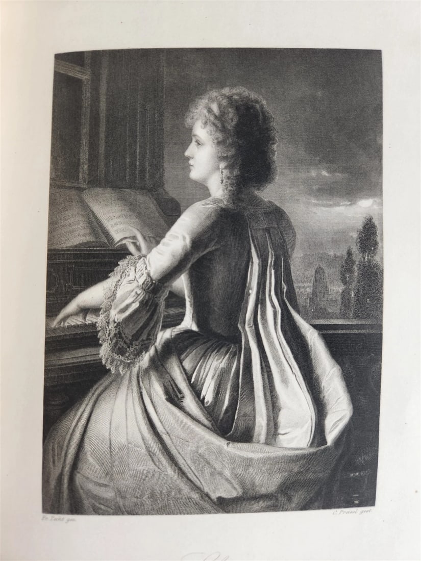 1864 GOETHE GALLERY ILLUSTRATED with 50 steel engravings ANTIQUE - 8