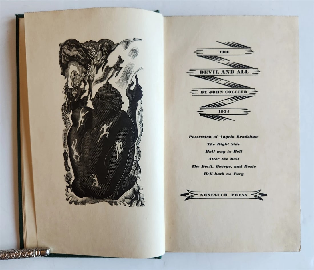 1934 DEVIL and ALL by John Collier antique LIMITED ED. SIGNED by AUTHOR numbered - 3