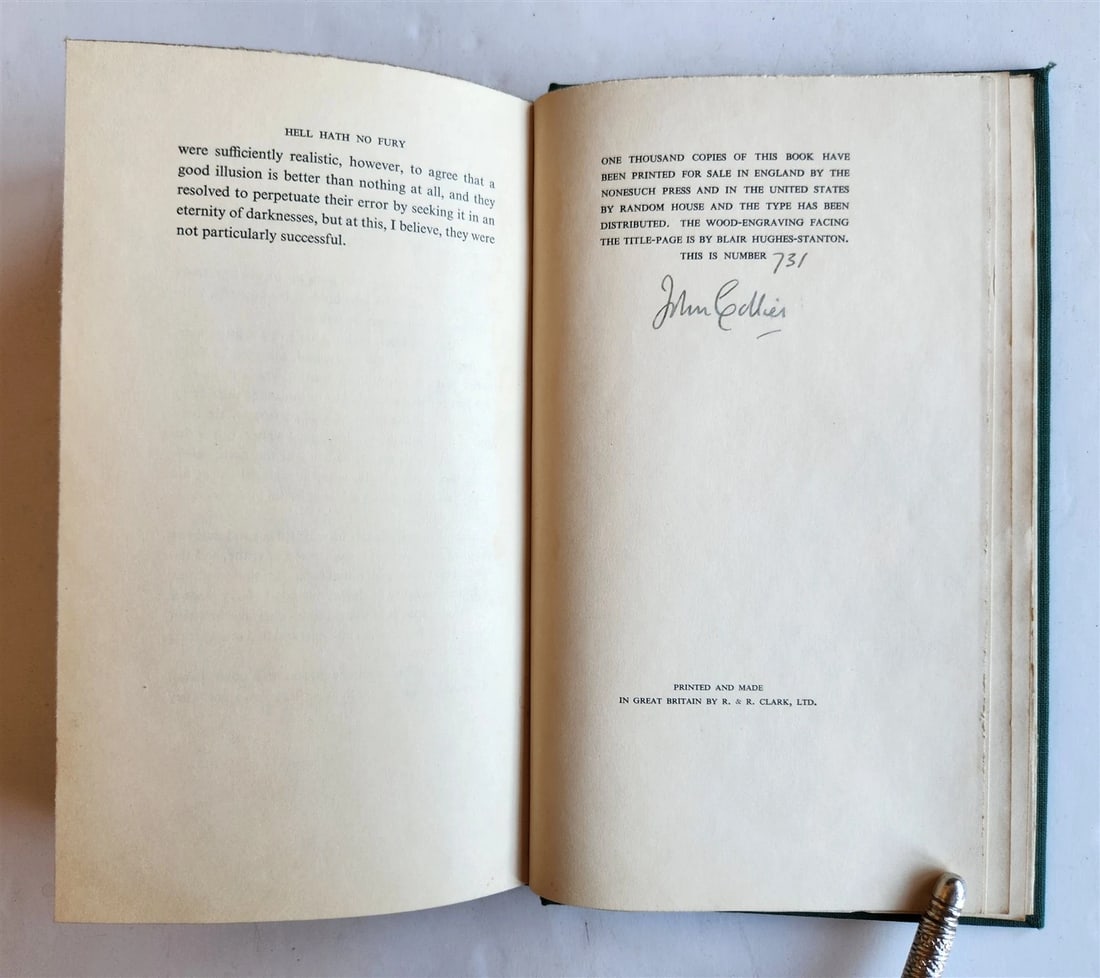 1934 DEVIL and ALL by John Collier antique LIMITED ED. SIGNED by AUTHOR numbered - 7
