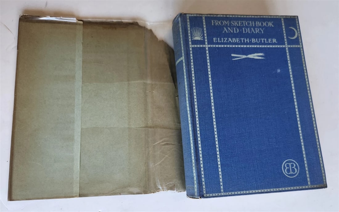 1909 FROM SKETCH BOOK & DIARY by Elizabeth Butler antique ILLUSTRATED TRAVELS - 3