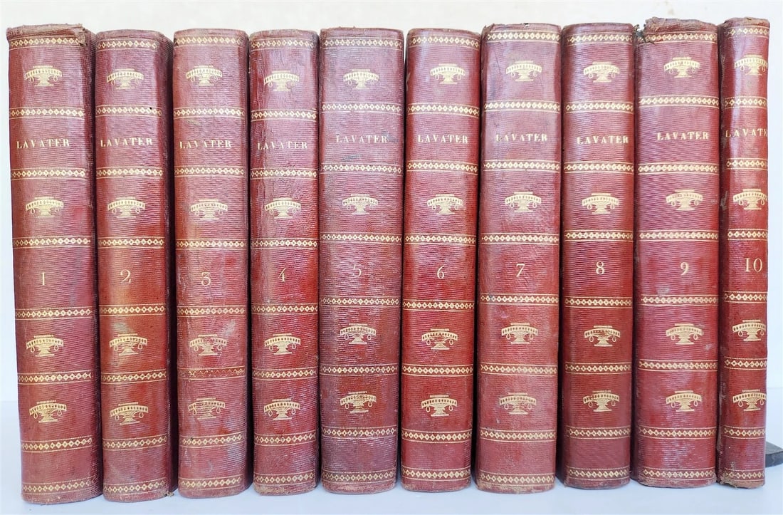 1806 ESSAYS on PHYSIOGNOMY by LAVATED 10 VOLUMES illustrated ANTIQUE: Title: 1806 ESSAYS on PHYSIOGNOMY by LAVATED 10 VOLUMES illustrated ANTIQUE Description: L'Art de connaître les hommes par la physionomie. Nouvelle édition, corrigée et disposée
