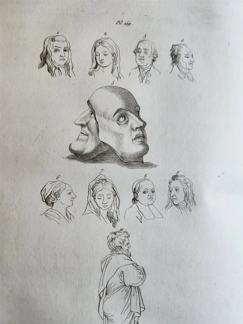 1806 ESSAYS on PHYSIOGNOMY by LAVATED 10 VOLUMES illustrated ANTIQUE - 5