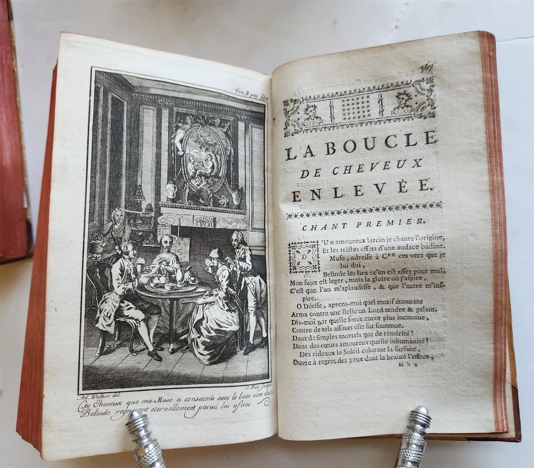 1763 ALEXANDER POPE WORKS illustrated 7 volumes ANTIQUE - 7