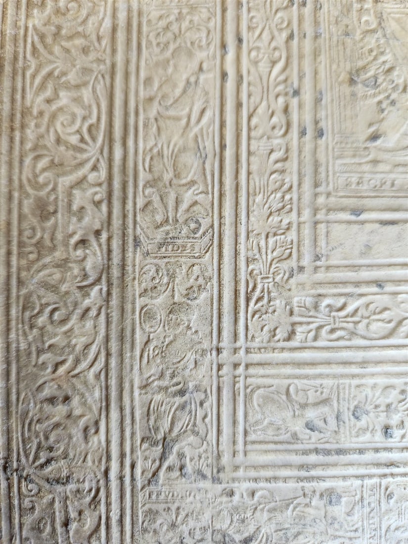 1575 Sacrae bibliothecae sanctorum patrum PIGSKIN BOUND FOLIO 16th cent. ANTIQUE - 15