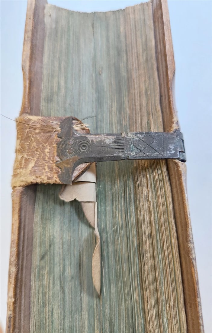 1575 Sacrae bibliothecae sanctorum patrum PIGSKIN BOUND FOLIO 16th cent. ANTIQUE - 19
