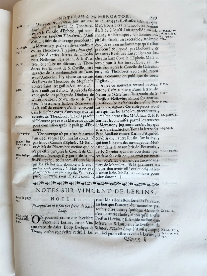 1732 ECCLESIASTICAL HISTORY 2 VELLUM BOUND VOLUMES antique - 6