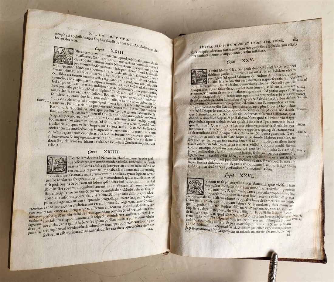 1561 D. LEONIS EIVS NOMINIS I. ROMANI PONTIFICIS antique 16th CENTURY - 10