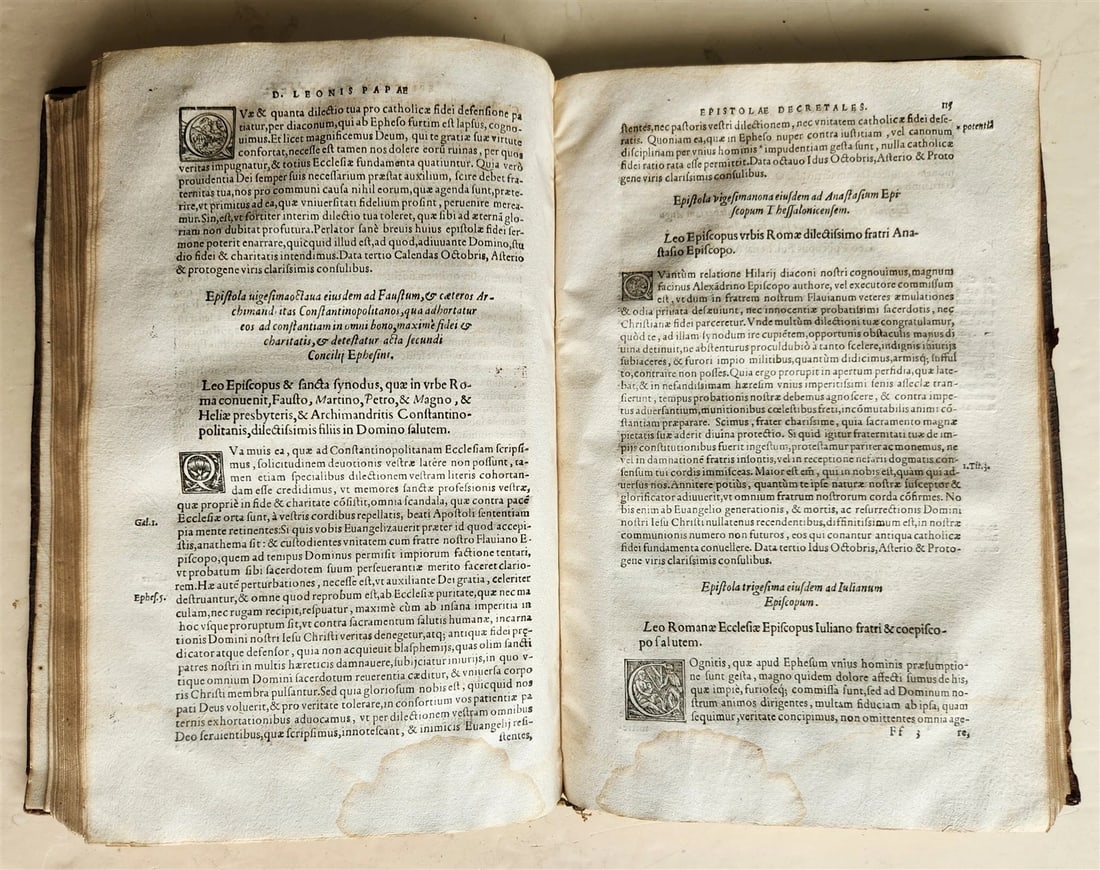 1561 D. LEONIS EIVS NOMINIS I. ROMANI PONTIFICIS antique 16th CENTURY - 9