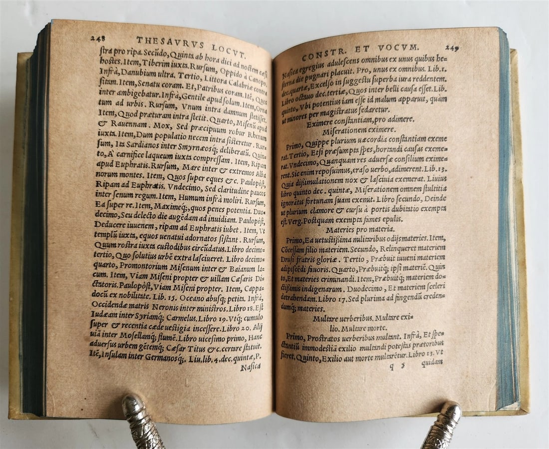 1542 CORNELIUS TACITUS ANNOTATIONS antique VELLUM BINDING 16th CENTURY Gryphius - 10