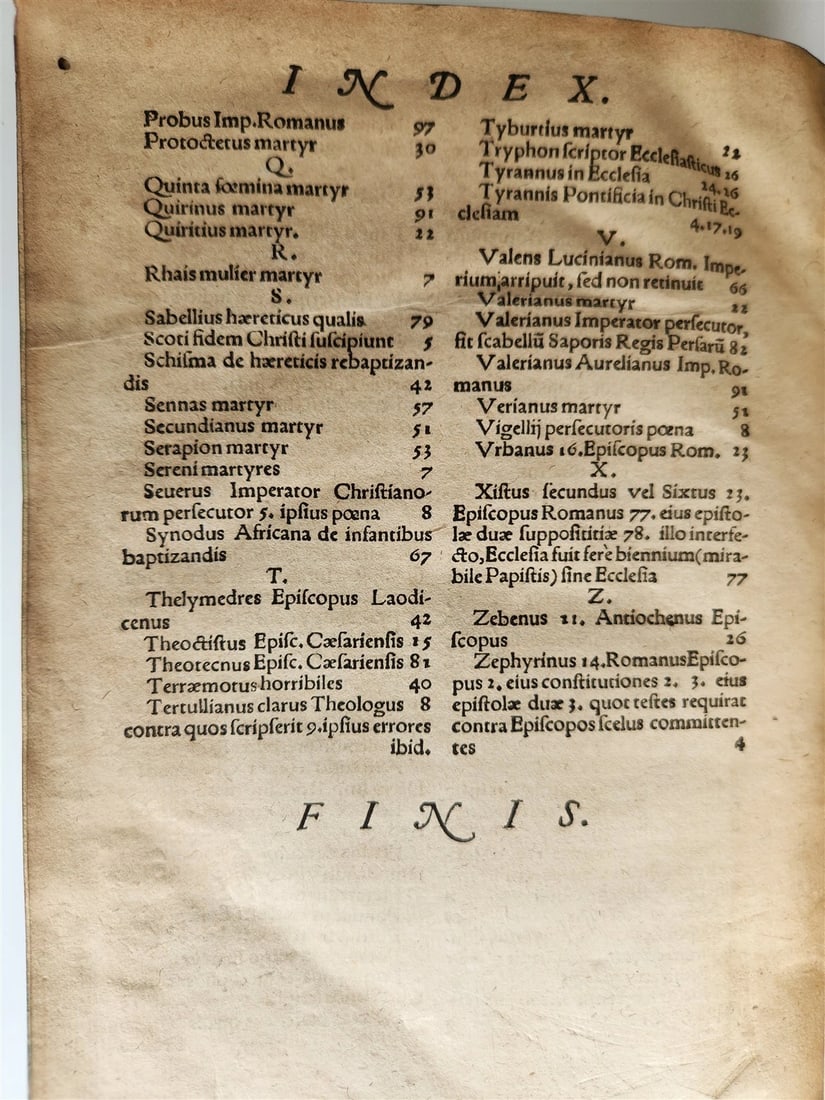 1603 ECCLESIASTICAL HISTORY by LUCAS OSIANDER antique DATED VELLUM BINDING - 12