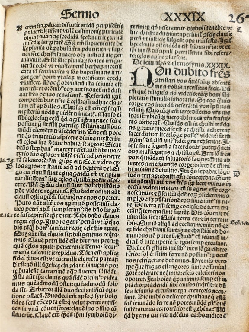 1506 POST-INCUNABULA ST.AMBROSE of MILAN antique OMNIA OPERA v. III - 10