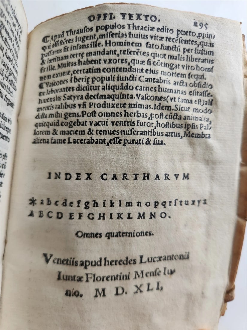 1541 Curioso Zibaldone di Ioannis Ravisii Textoris antique by JeanTixier VELLUM - 10