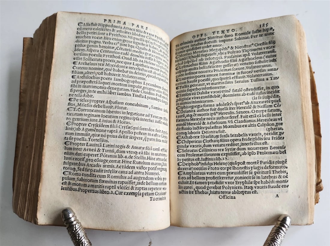 1541 Curioso Zibaldone di Ioannis Ravisii Textoris antique by JeanTixier VELLUM - 9