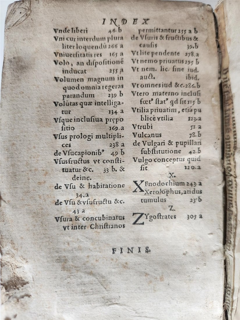 1564 LAW BOOK Methodus Iuris Universi Iustiniana antique VELLUM BOUND - 5
