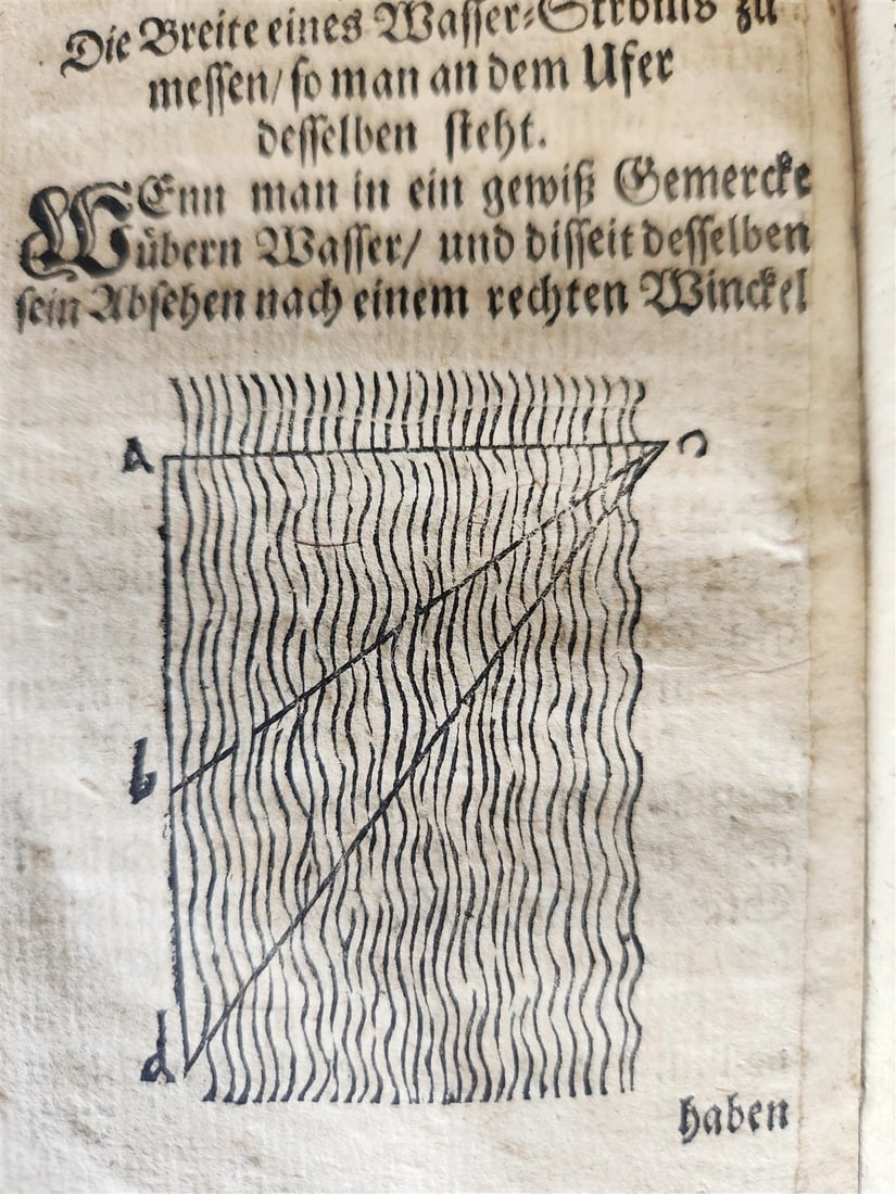1712 GEOMETRY ILLUSTRATED antique in GERMAN vellum bound - 15