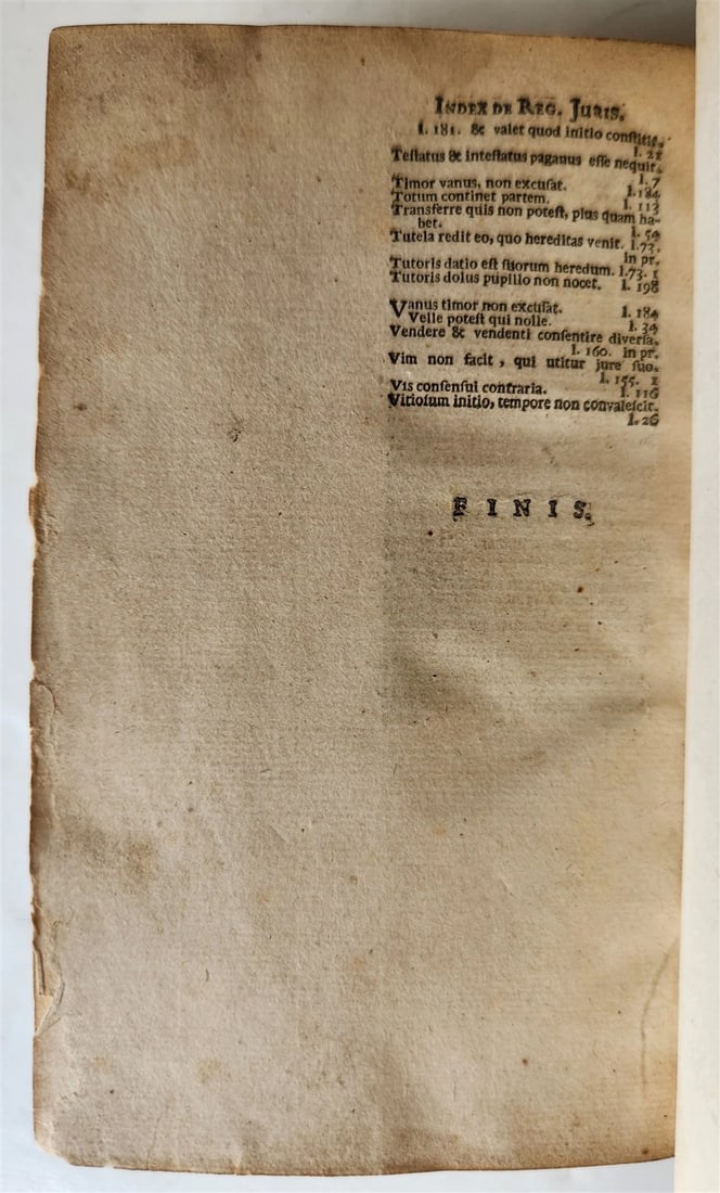 1678 JUSTINIAN LAW BOOK Sacratissimi principis, institutionum antique - 13
