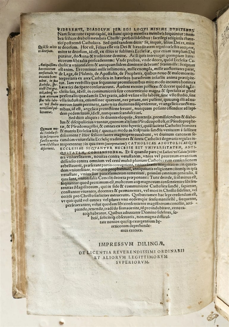1569 CONFESSIONS of ST.AUGUSTINE by Jerónimo Torres antique PIGSKIN BOUND FOLIO - 13