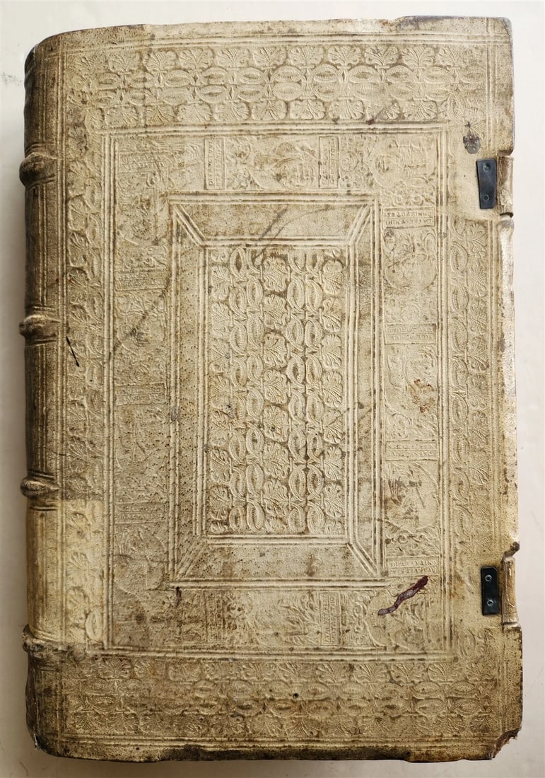 1569 CONFESSIONS of ST.AUGUSTINE by Jerónimo Torres antique PIGSKIN BOUND FOLIO - 5