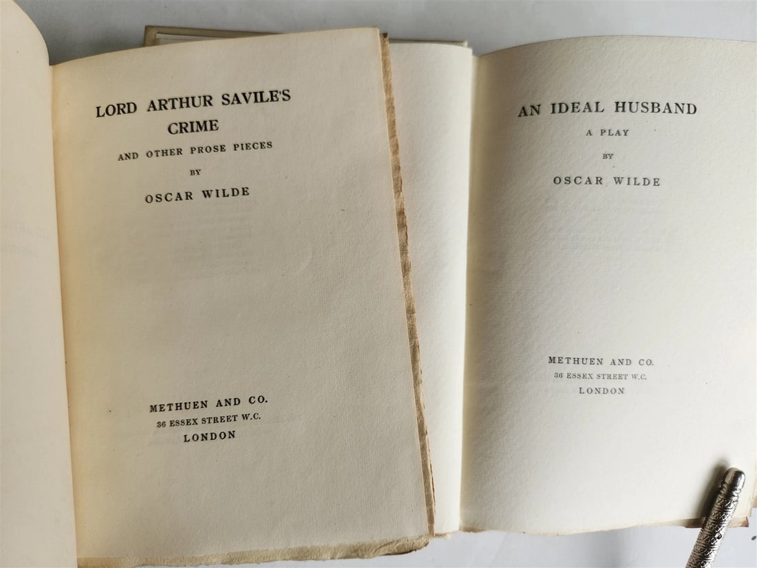 1908 OSCAR WILDE 2 volumes ANTIQUE limited edition VELLUM bound - 3