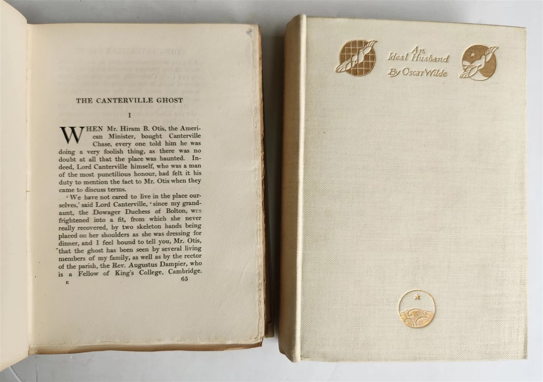 1908 OSCAR WILDE 2 volumes ANTIQUE limited edition VELLUM bound - 4