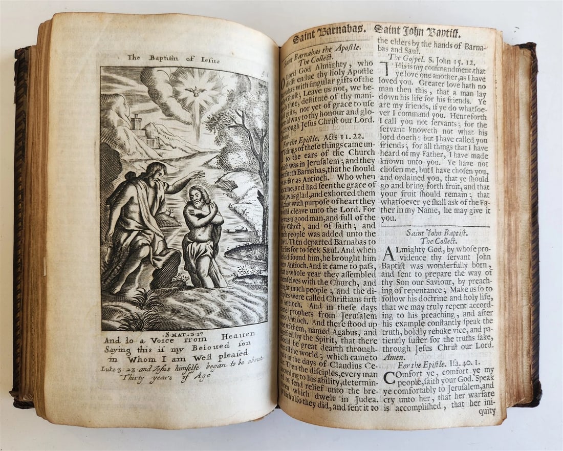 1680 BOOK OF COMMON PRAYER fully illustrated ANTIQUE in ENGLISH - 11