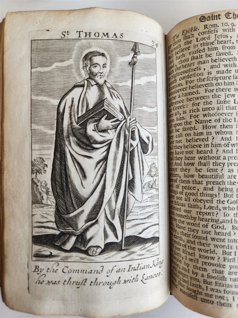 1680 BOOK OF COMMON PRAYER fully illustrated ANTIQUE in ENGLISH - 13